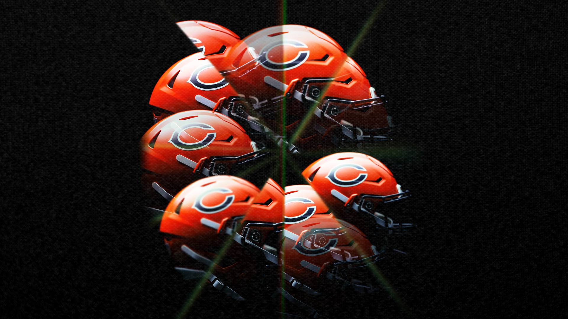 football helmets